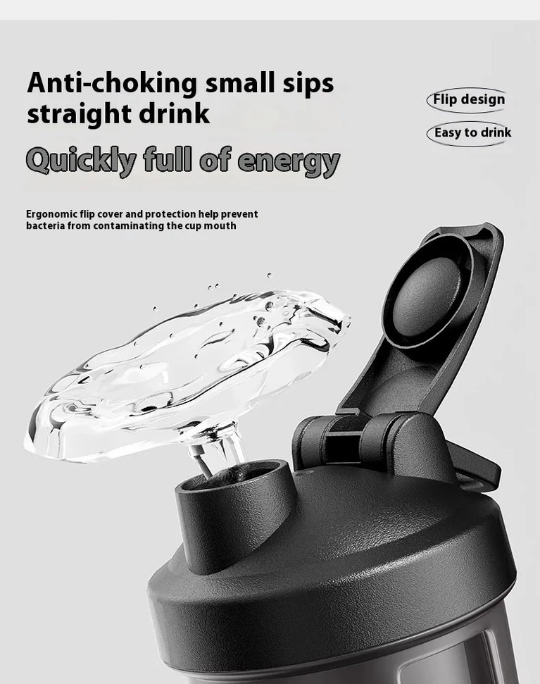 Protein Shaker Fitness Sports Waterbottle Mixing Cup for Gym Use