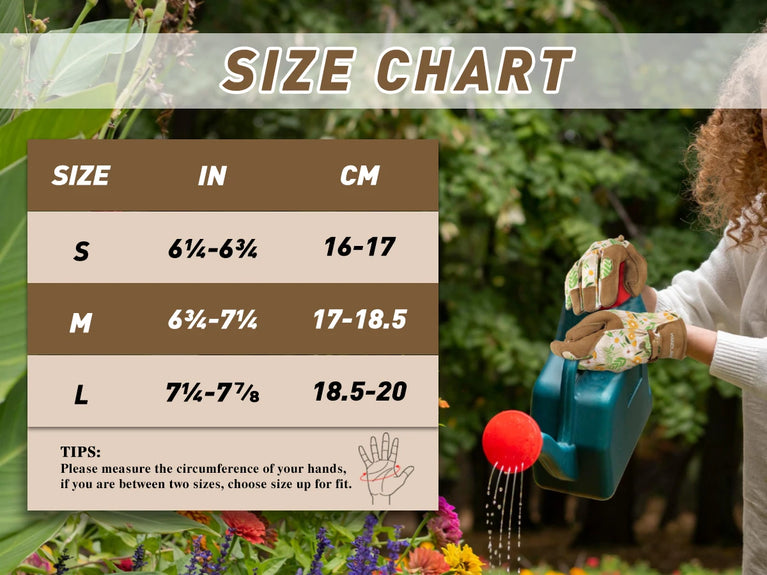 Cowhide Leather Gardening Gloves for Women Breathable Yard Work