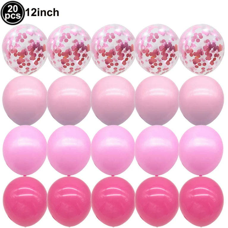 Solid Light Pink Girls Birthday Party Disposable Tableware Set Cups Plates