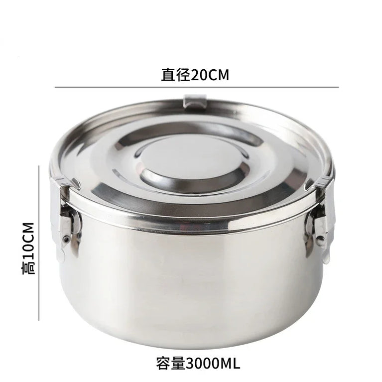 350-3000ML Microwave Stainless Steel Leakproof Bento Lunch Box Food Container