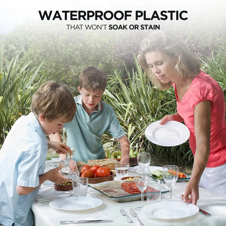 1PC 137x183cm Plastic Rectangle Disposable Table Cover Party Tablecloth Waterproof Event Decor