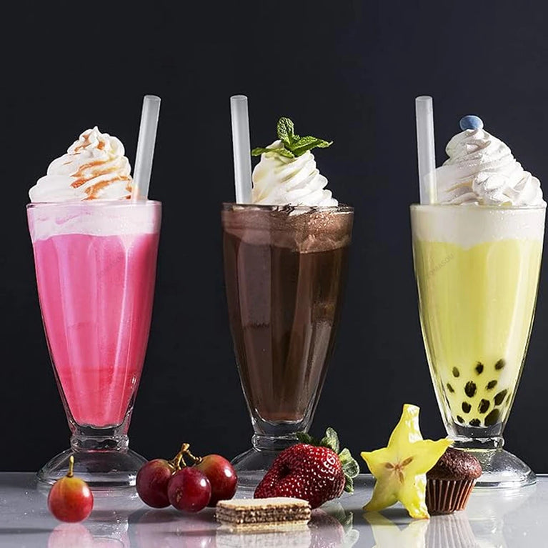 100-600Pc White Jumbo Smoothie Straws Bubble Tea MilkTea Party Use