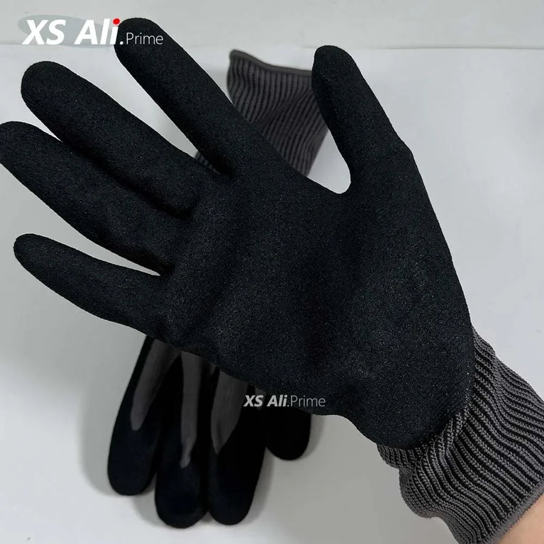 Nitrile Coated Gardening Gloves Breathable Grip Work Protection
