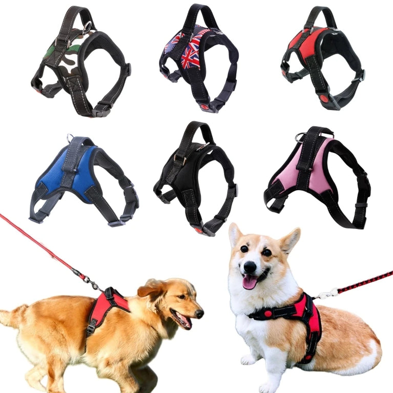 Dog Harness Vest Adjustable Reflective Strong Comfortable Pet Harness