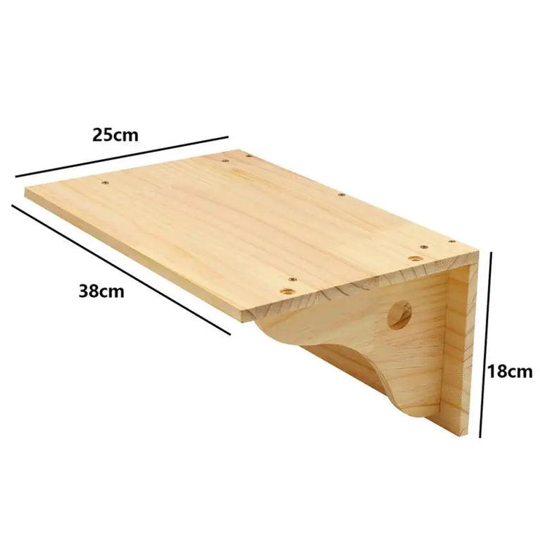 Wall-Mounted Cat Hammock & Climbing Set | Space-Saving Wood Furniture
