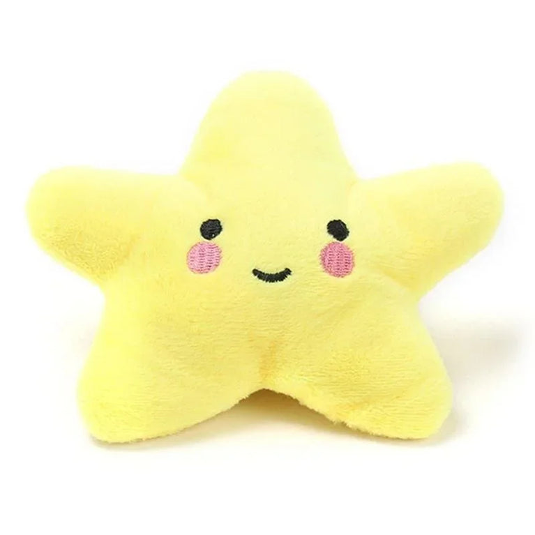 Plush Pentagram Squeaky Dog Toy Interactive Chew Toy Fun