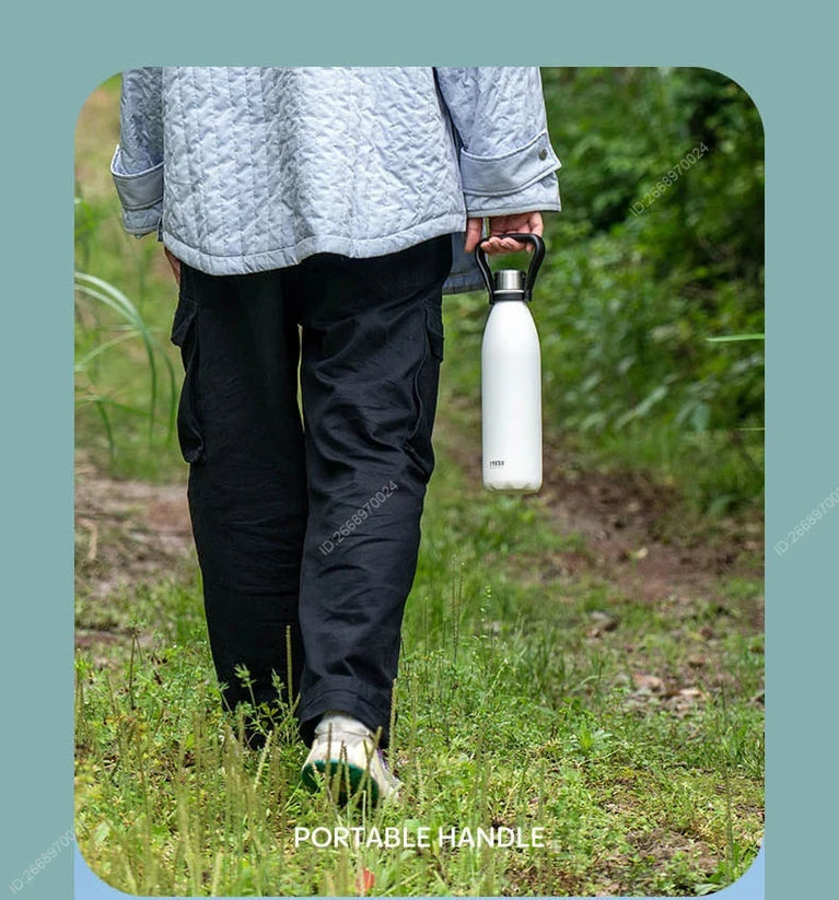 750ml Vacuum Insulated Stainless Steel Cola-Shaped Water Bottle Flask