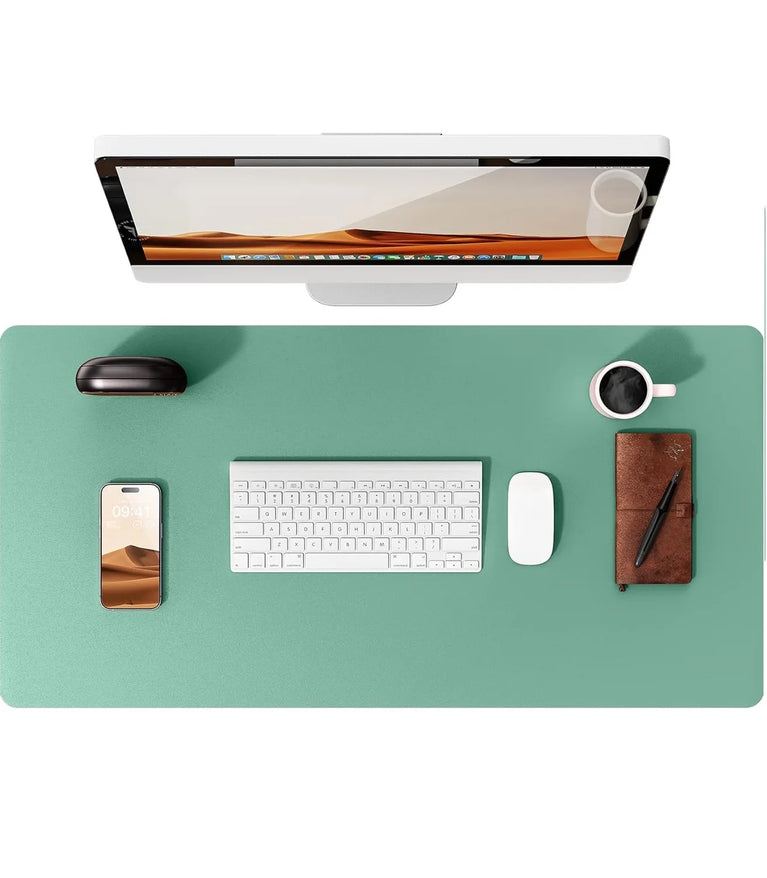 Professional Leather Desk Pad | Large Non-Slip Mouse Pad & Desk Protector