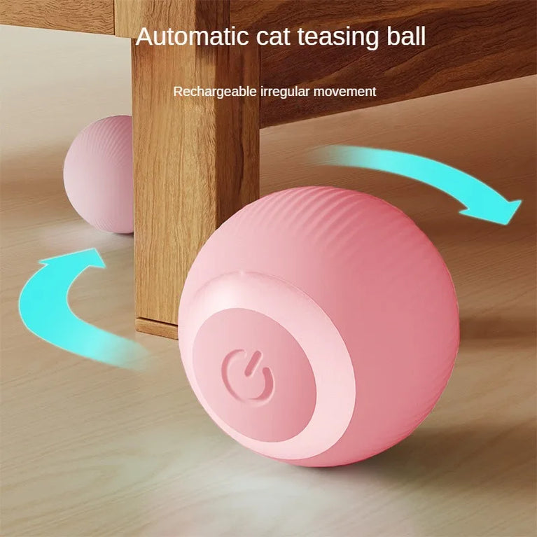 Smart Electric Rolling Cat Toy Ball Interactive Auto Moving Fun