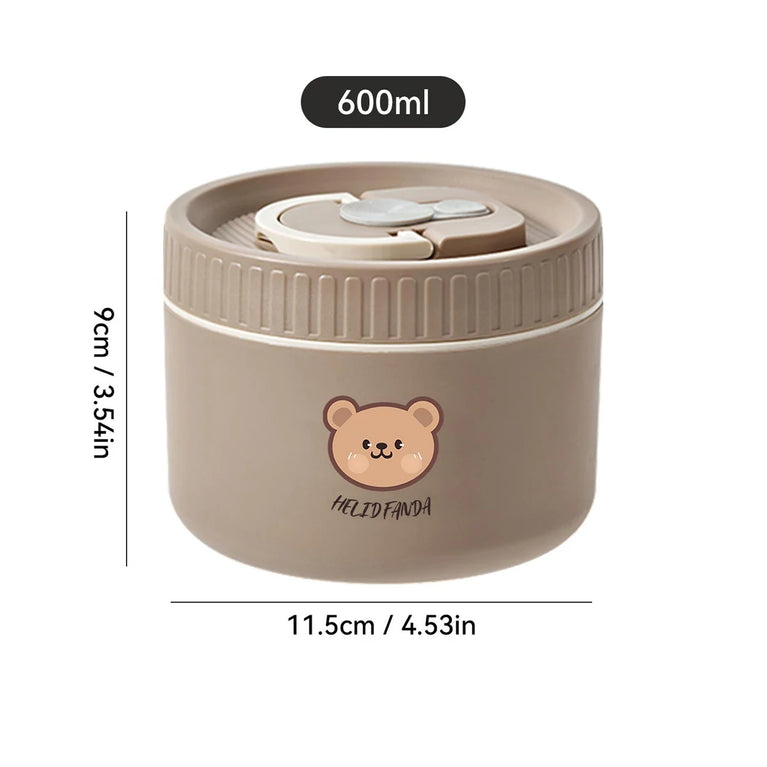 304 Stainless Steel Thermal Bento Lunch Box Leakproof Insulated Food Container