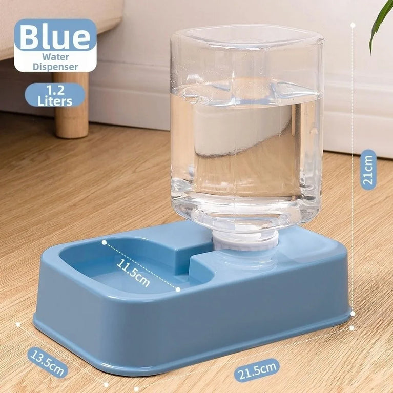 Large Capacity Pet Automatic Feeder 1.5L Food And Water Dispenser Set For Cats