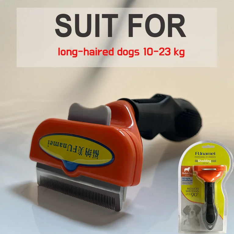 Pet Hair Remover Deshedding Brush Dog Cat Grooming Comb Tool