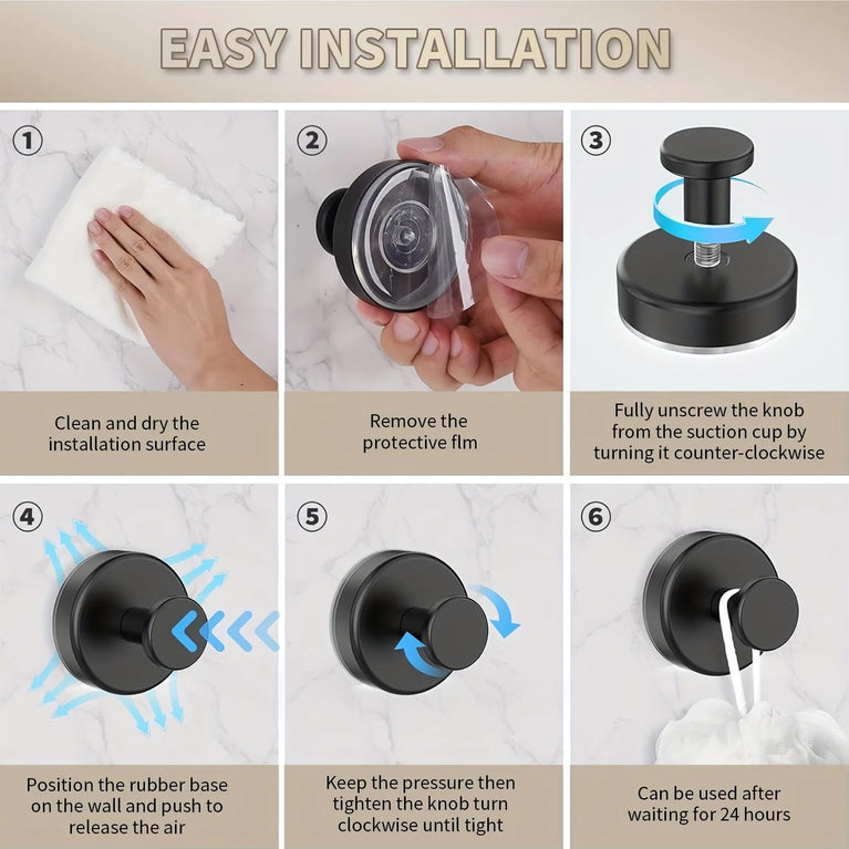 Vacuum Suction Cup Hooks Punch Free Bath Sucker Hook Wall Hook Hanger Glass Kitchen Bathroom Hooks for Towel Handbag