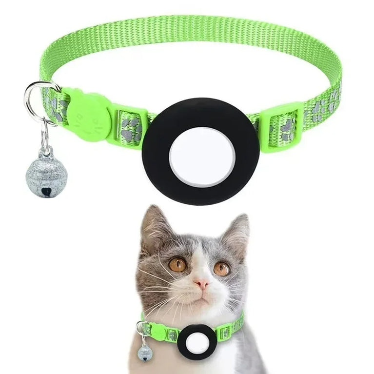 Airtag Cat Collar Breakaway Reflective Adjustable 7-12In GPS Collar