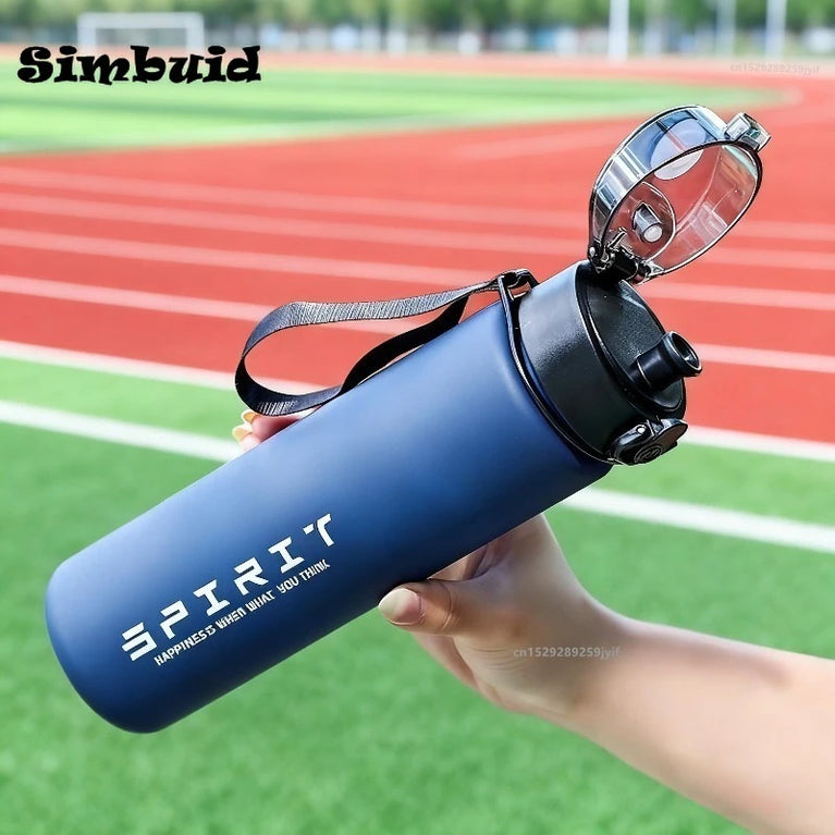 800ML Leakproof Sports Waterbottle With Time Marker Flask