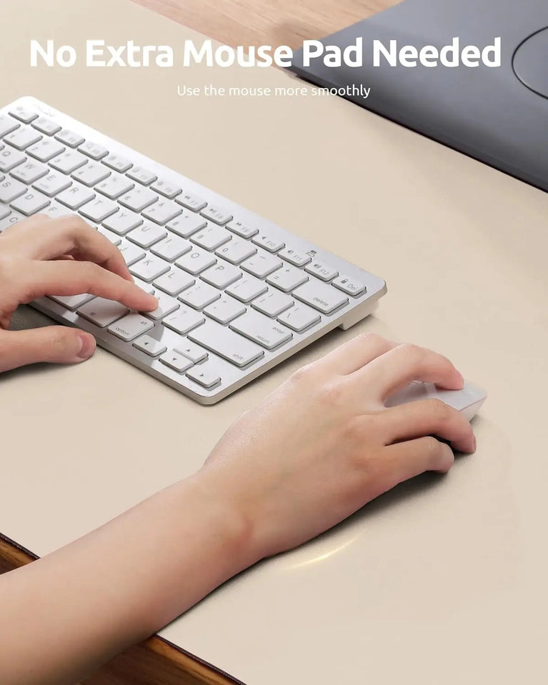 Professional Leather Desk Pad | Large Non-Slip Mouse Pad & Desk Protector