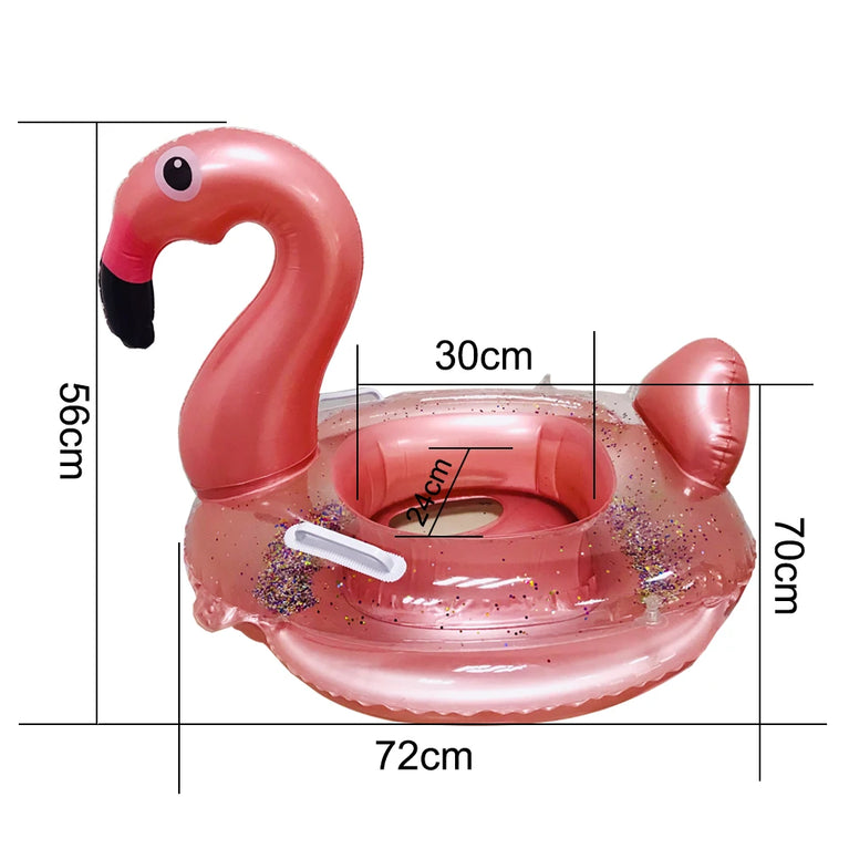 Baby Float with Sunshade | Flamingo & Unicorn Pool Swimming Ring