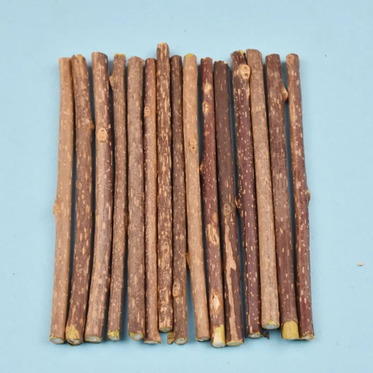Cat Snack Polygonum Natural Wood Chew Stick Cat Teeth Cleaning Toy Set