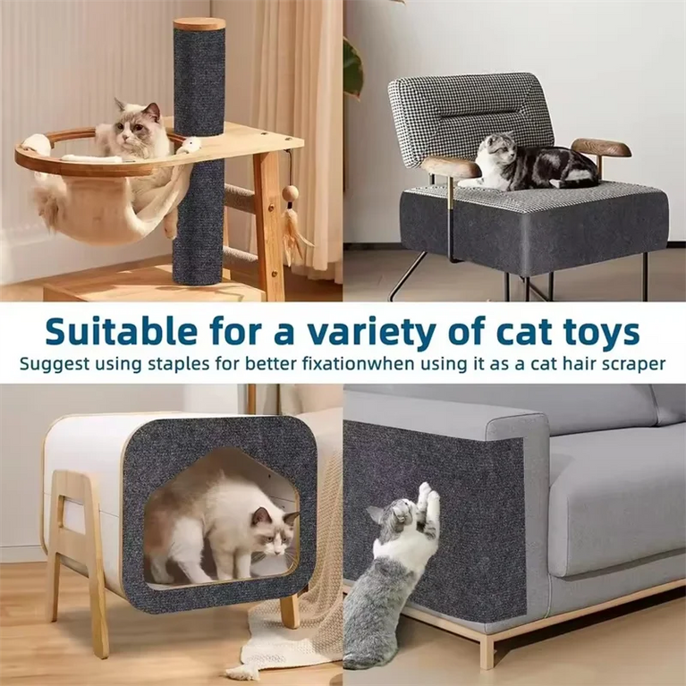 Trimmable Self-Adhesive Cat Scratcher | Customizable DIY Sofa Protector