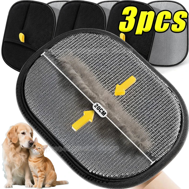 Reusable Electrostatic Pet Hair Removal Mitts Cat Grooming Gloves