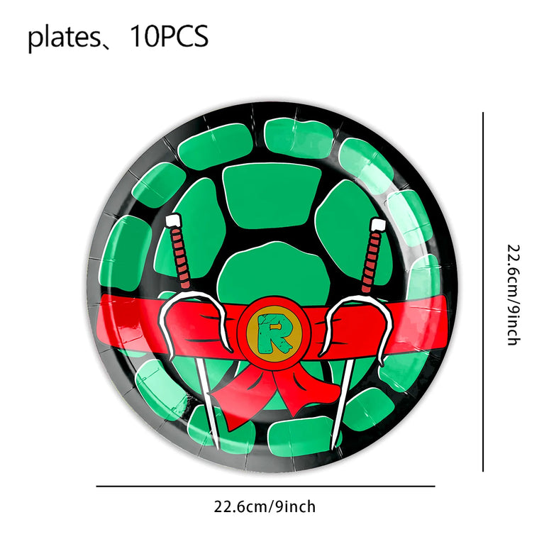 Decoration Birthday Turtlei Disposable Tableware Set Party