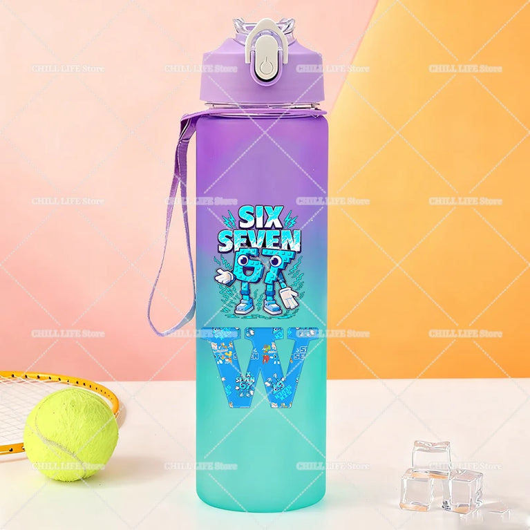 750ML Frosted Sports Waterbottle Anime Gaming Outdoor Gym Bottle