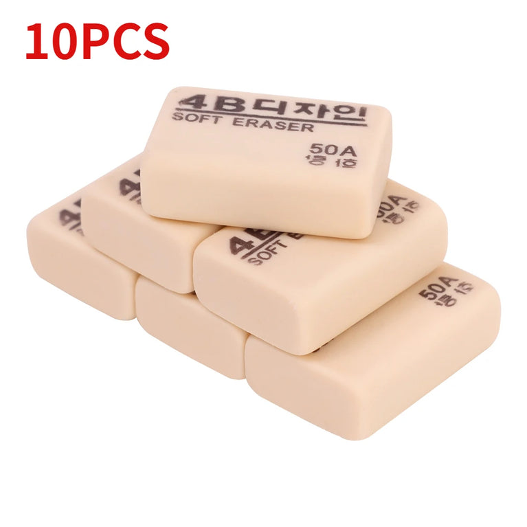 4B Professional Soft Rubber Eraser | High-Efficiency Art & Writing Correction