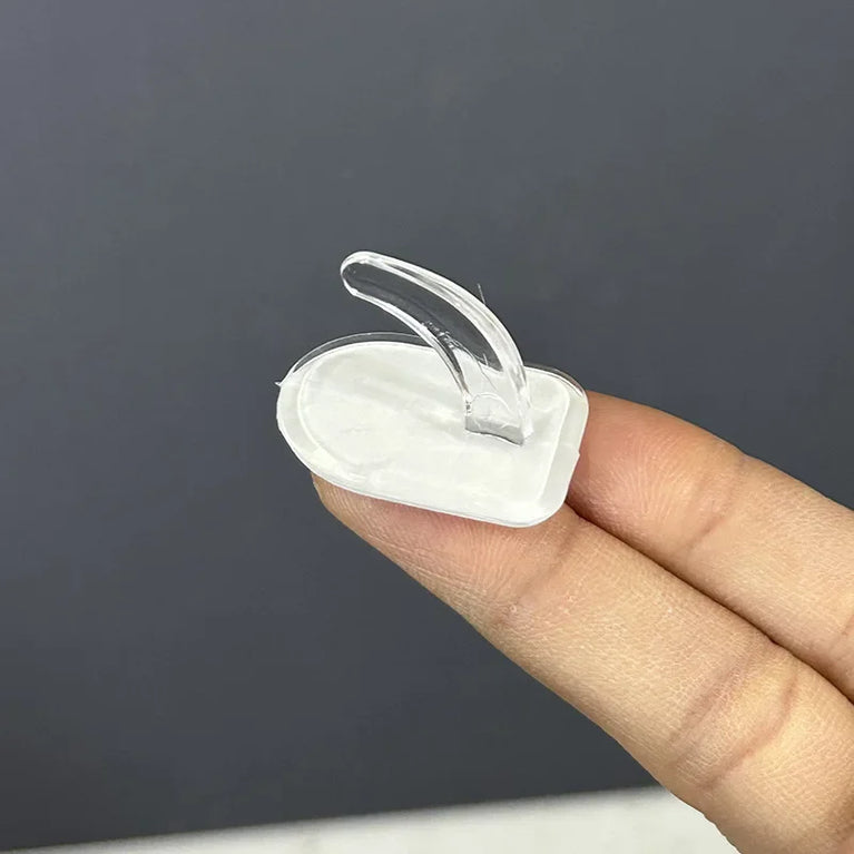 50/10PCS Mini Clear Wall Hooks Self Adhesive Transparent Sticky Hanger Wall Decor Hook Home Kitchen Bathroom Storage Organizers