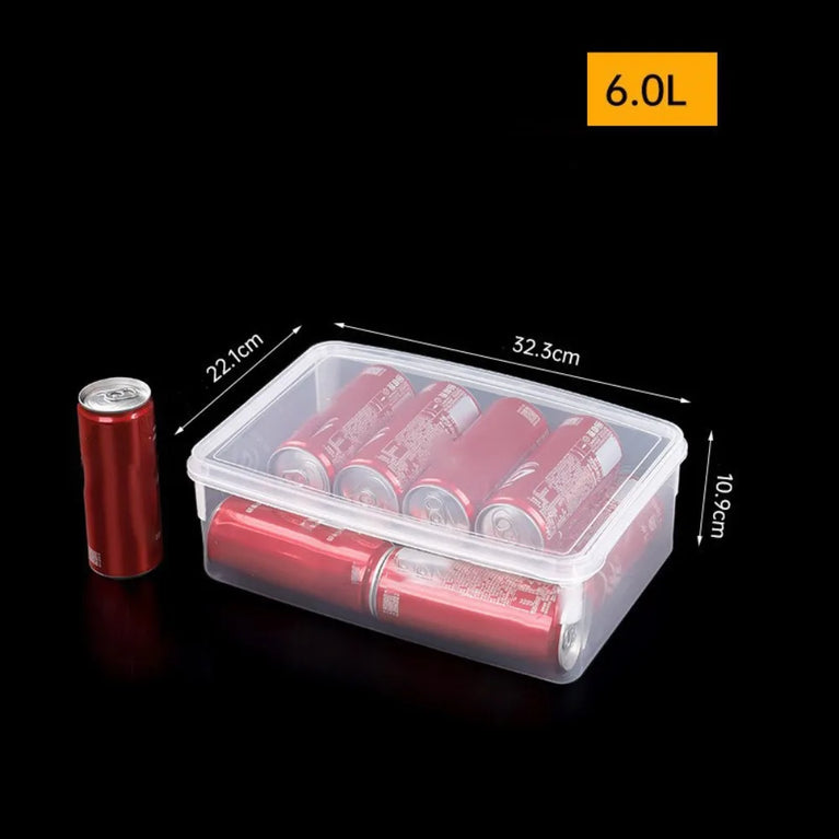Durable Transparent Storage Box Reusable Food Grade Kitchen Storage Box