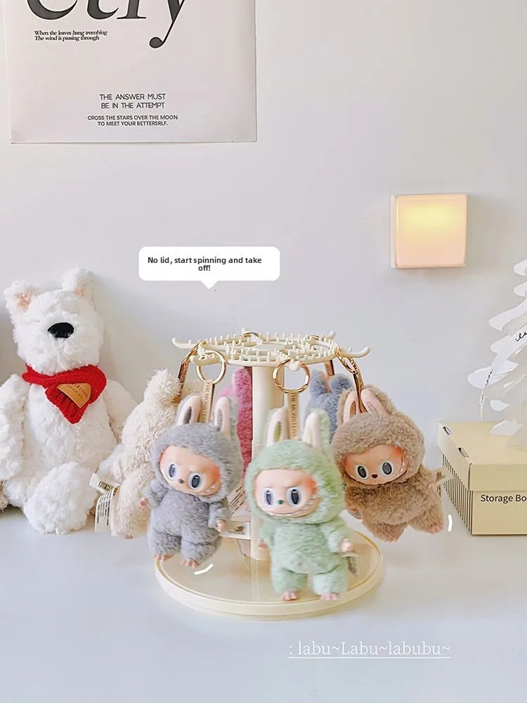 Modern Minimalist Rotating Display Case | Large Capacity Toy & Jewelry Organizer