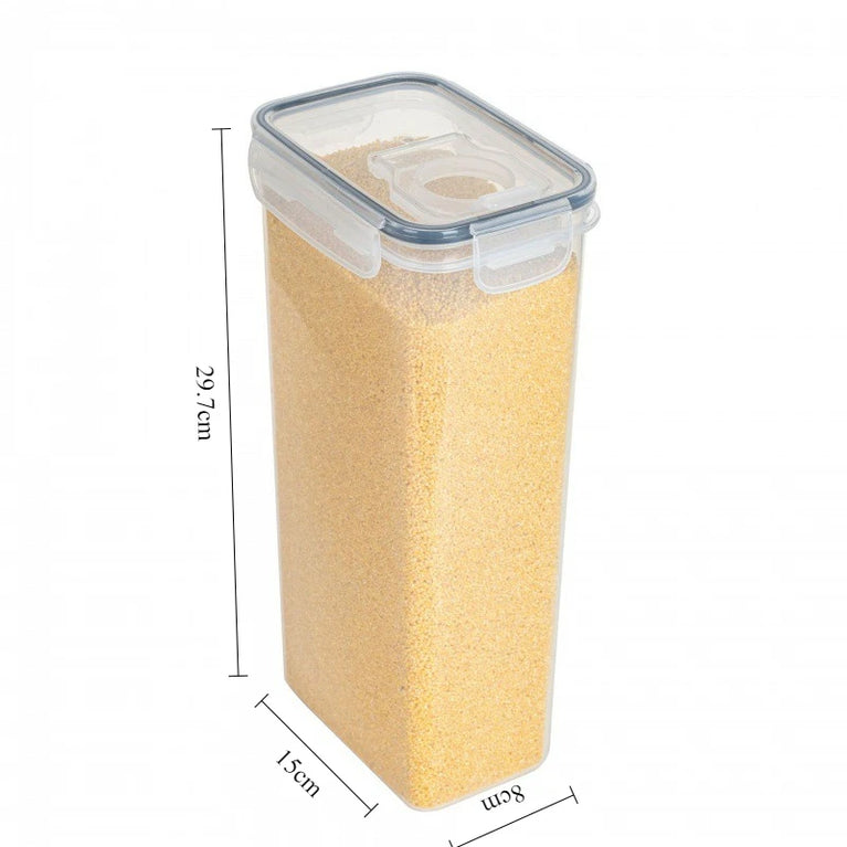 Stackable Rice Storage Bucket Plastic Food Container with Silicone Seal Airtight Box
