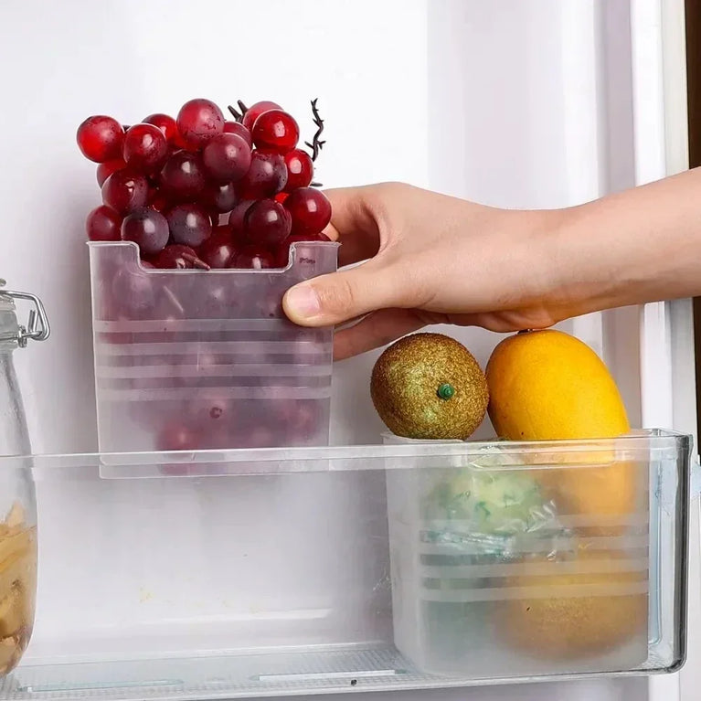 Refrigerator Storage Boxes Fresh Food Organizer Kitchen Container Set