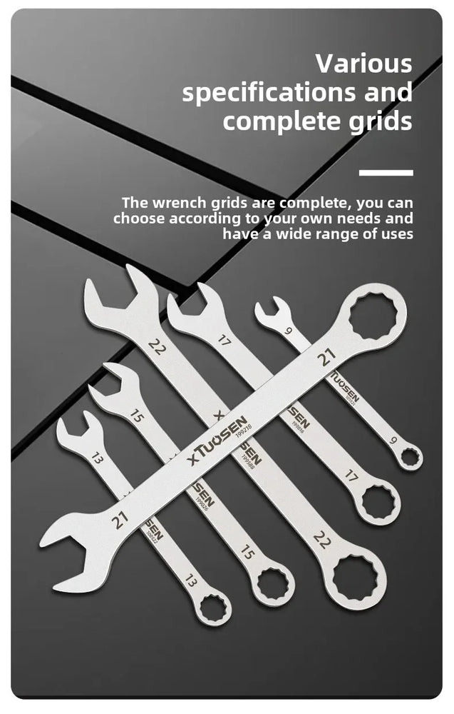 Ultra-Thin Combination Wrench | Precision Dual-Purpose Hand Tool