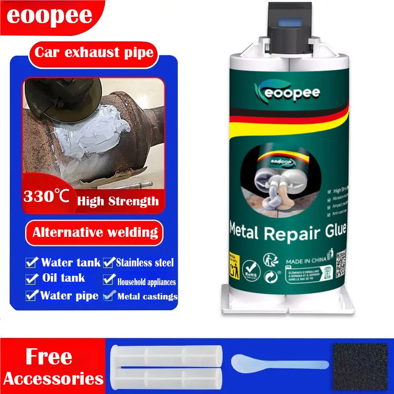 High-Strength Metal Repair Glue | Heat-Resistant AB Epoxy Adhesive & Sealant