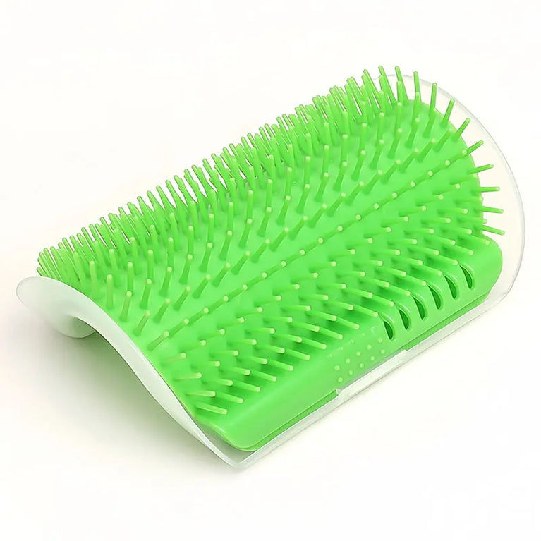 Cat Self Groomer Wall Corner Scratcher Massage Brush Pet Hair Remover Tool