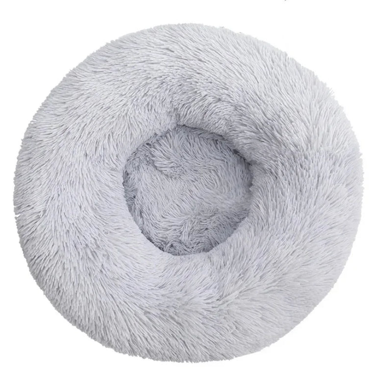 Round Plush Environment Friendly Dog Bed 40-90cm Soft Warm Pet Sleeping Nest