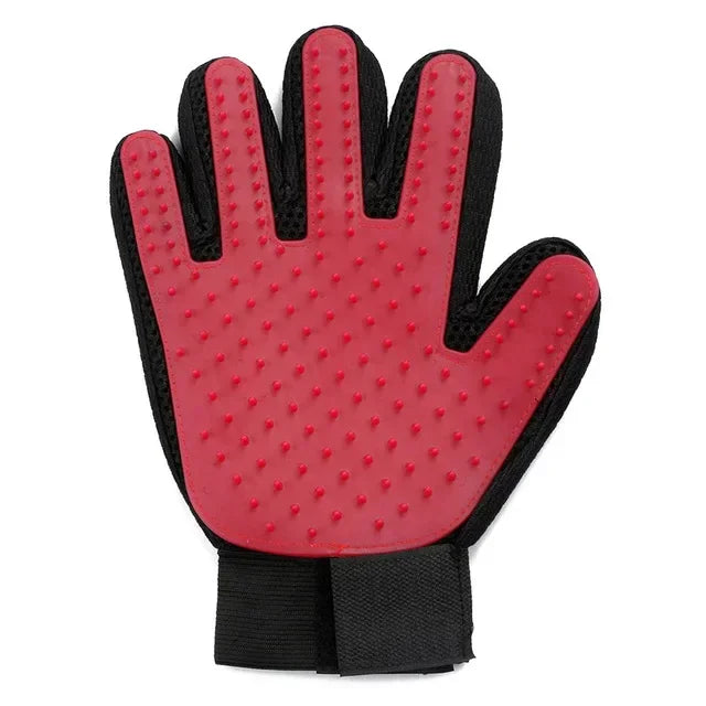 Pet Silicone Grooming Gloves Hair Removal Bath Massage Tool for Cats