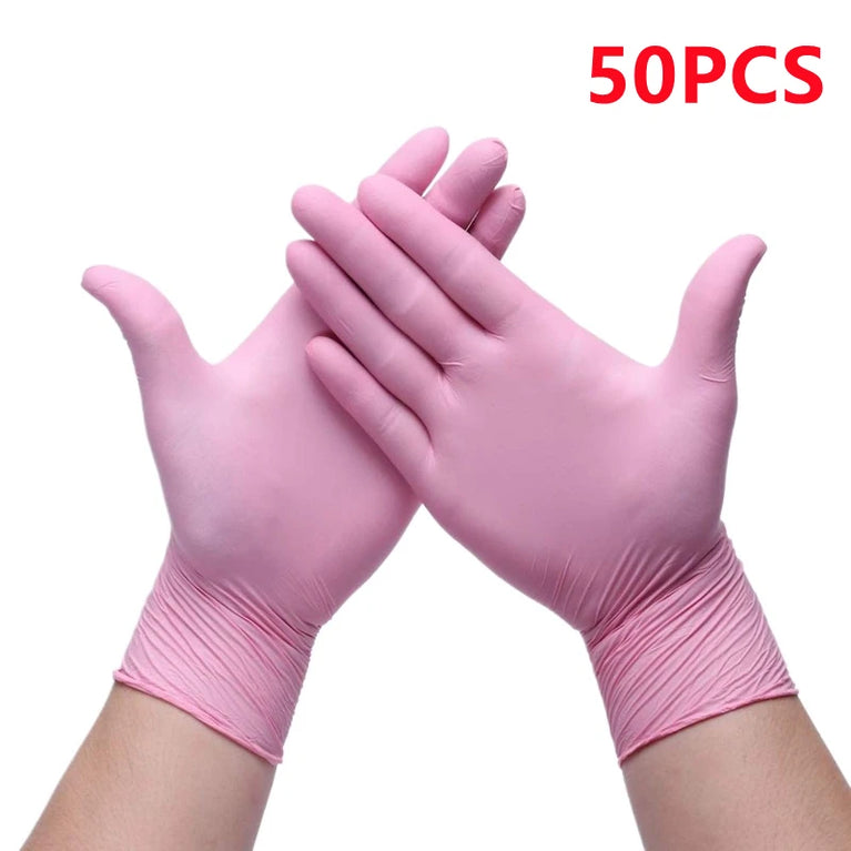 20/50/100PCS Nitrile Gloves Disposable Kitchen Gloves Powder Free