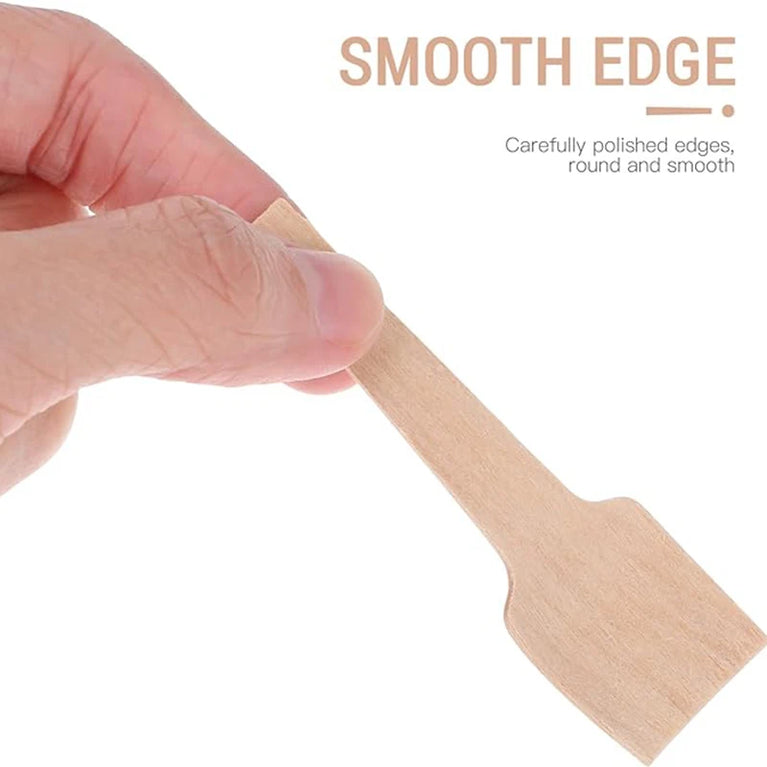 Mini Wooden Tasting Spoons 50/100/200PCS Disposable Sampling Set