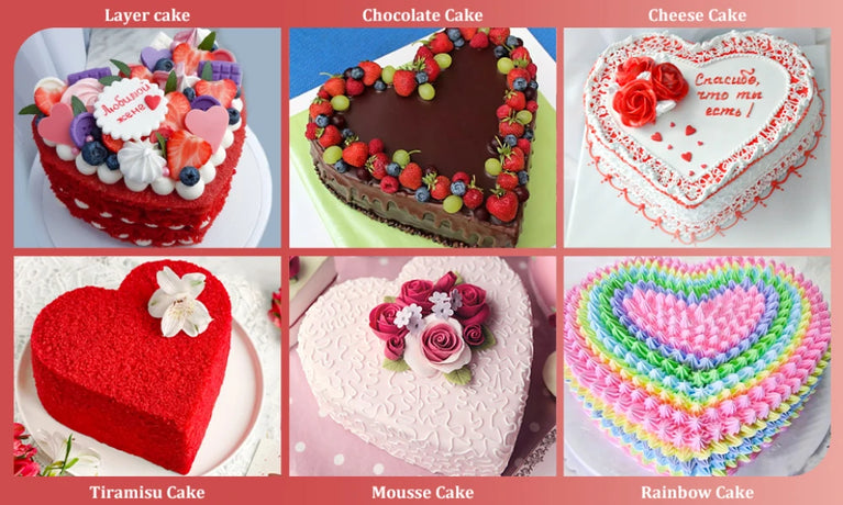 Silicone Heart-Shaped Cake Pan | Nonstick Professional Bakeware