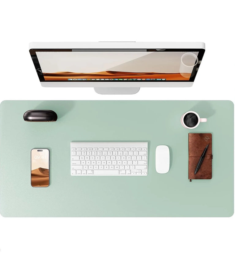 Professional Leather Desk Pad | Large Non-Slip Mouse Pad & Desk Protector