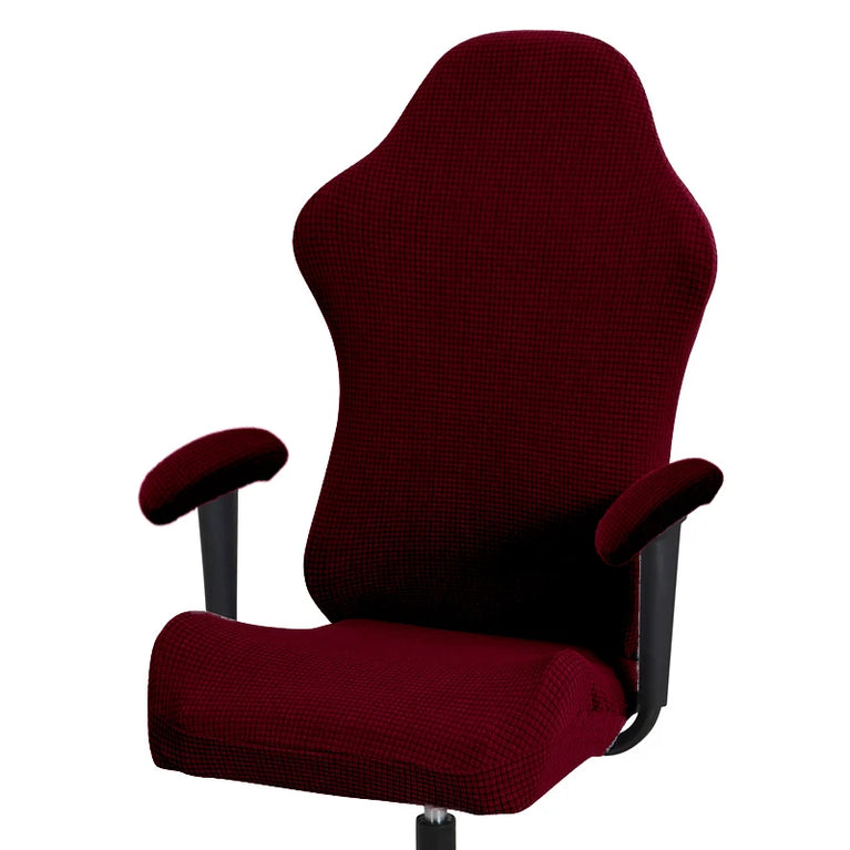 Thick Jacquard Gaming Chair Cover | Stretchy Polyester Office & Racing Chair Slipcover
