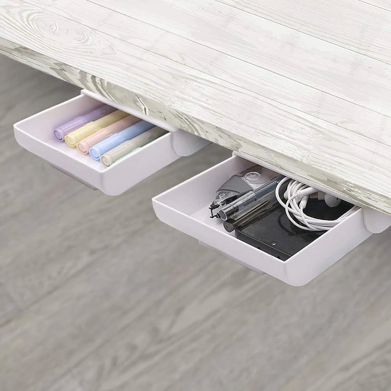 Hidden Storage Box Desk Storage Drawer Self-Adhesive Organizer
