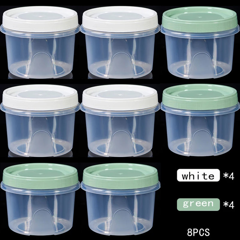 8 Pcs 500ml Food Storage Containers for Refrigerator Organization
