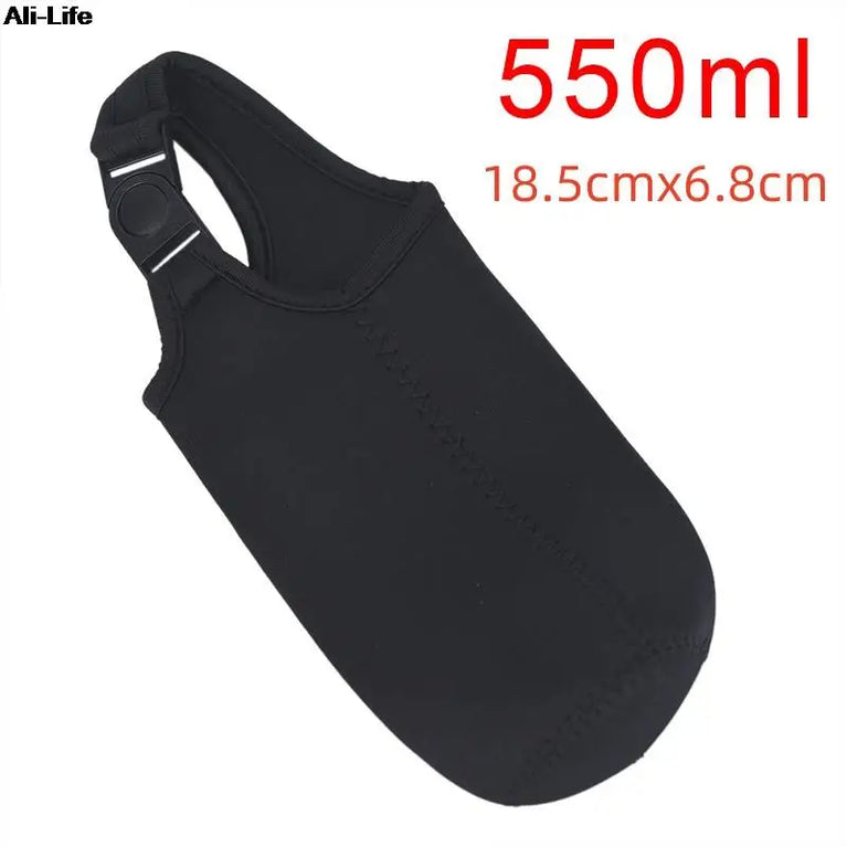 1000ML Neoprene Water Bottle Carrier Bag With Shoulder Strap Insulated Bottle Cover Pouch Holder Travel Outdoor Sport Sleeve