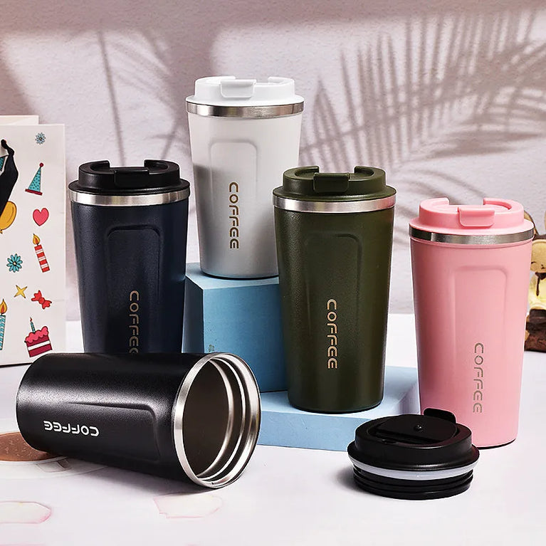 Coffee Thermos Cup Stainless Steel Vacuum Flask Travel Mug 500ml