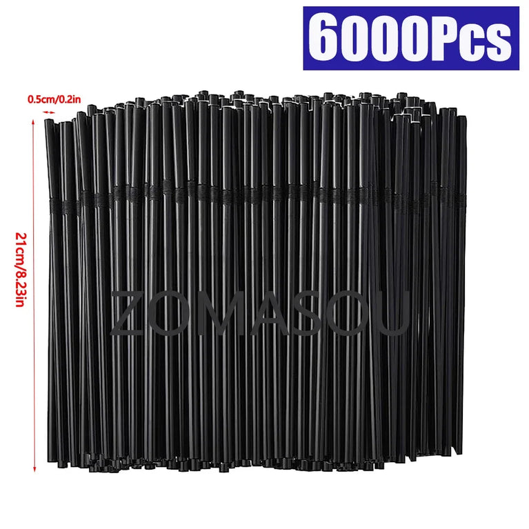 50-6000Pc Colorful Drinking Straws for Party Cocktail Use