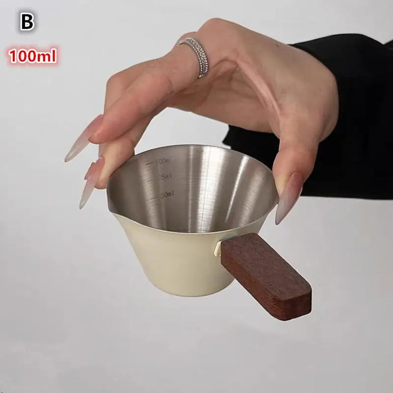Stainless Steel Coffee Extraction Cup | Professional Espresso Measuring & Ounce Cup