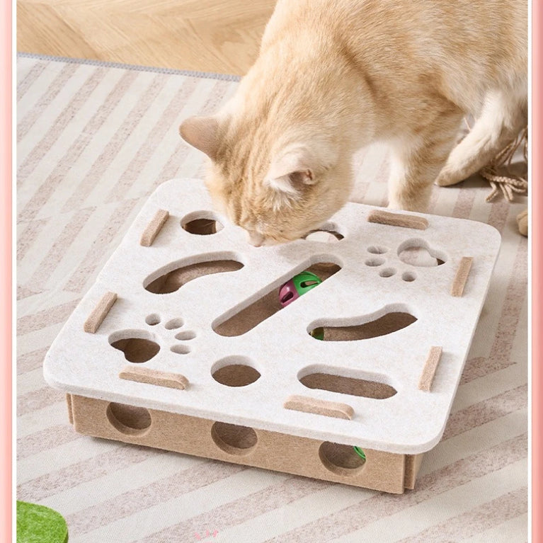 Multi-Functional Sisal Scratching Post & Ball Toy