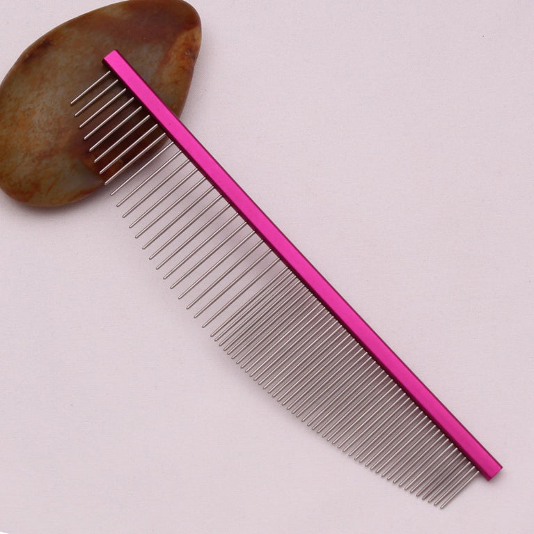 Pet Grooming Combs Aluminum Alloy Brush Professional Dog Comb